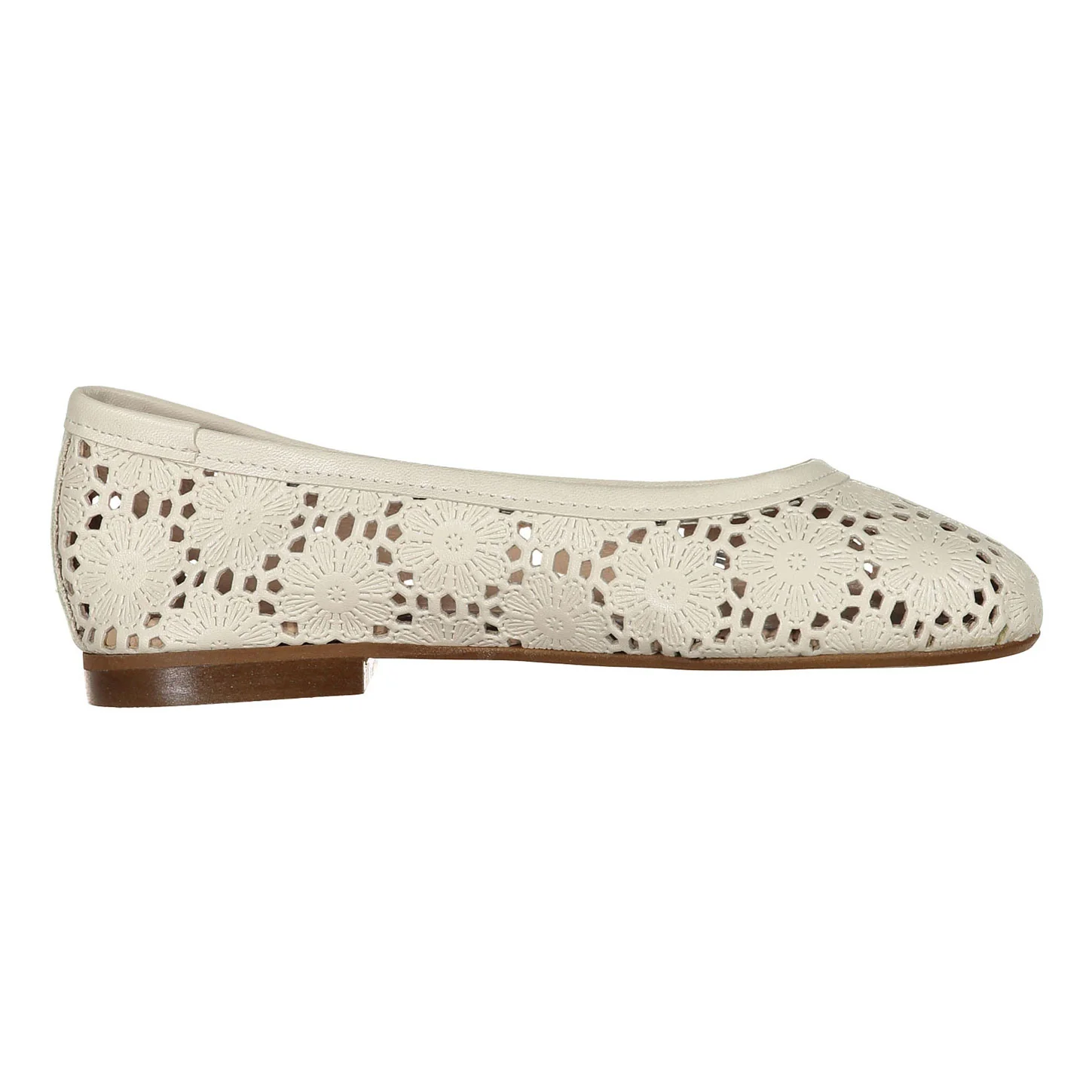 Papanatas Cream Crochet Ballet Flat - Image 3