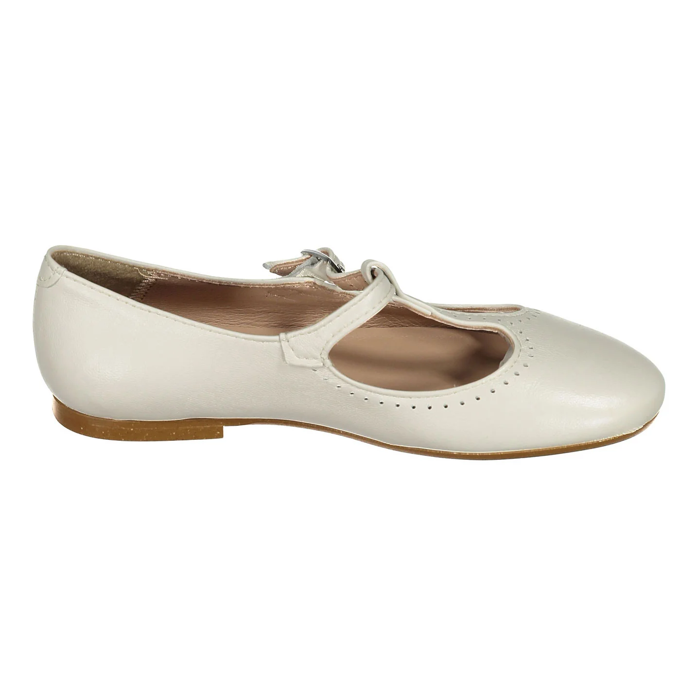 Papanatas Cream T-Strap Flat - Image 3
