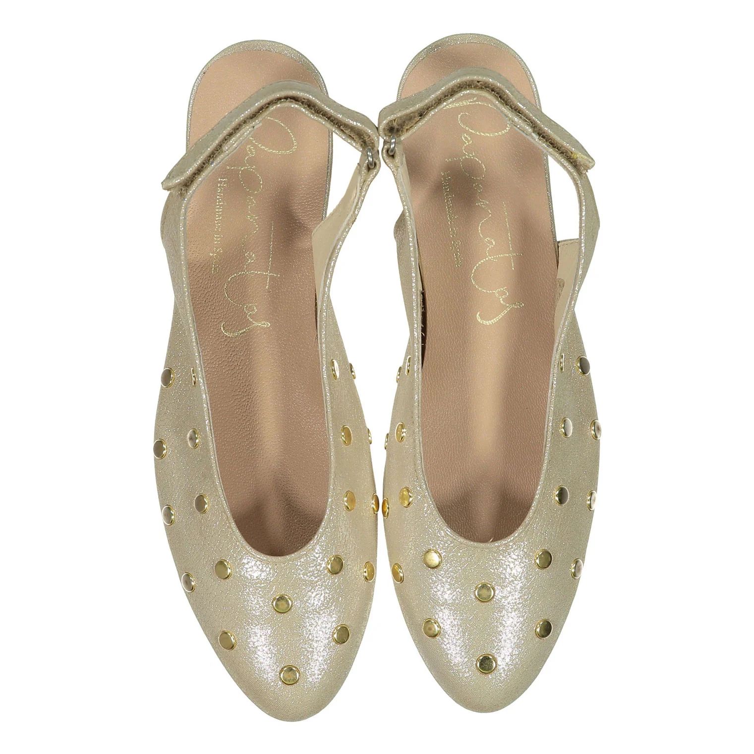 Papanatas Gold Open Back Flat
