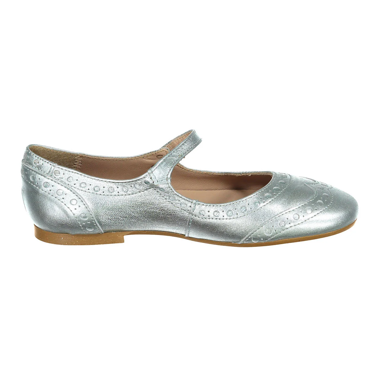 Papanatas Metallic Wing Tip Mary Janes - Image 3