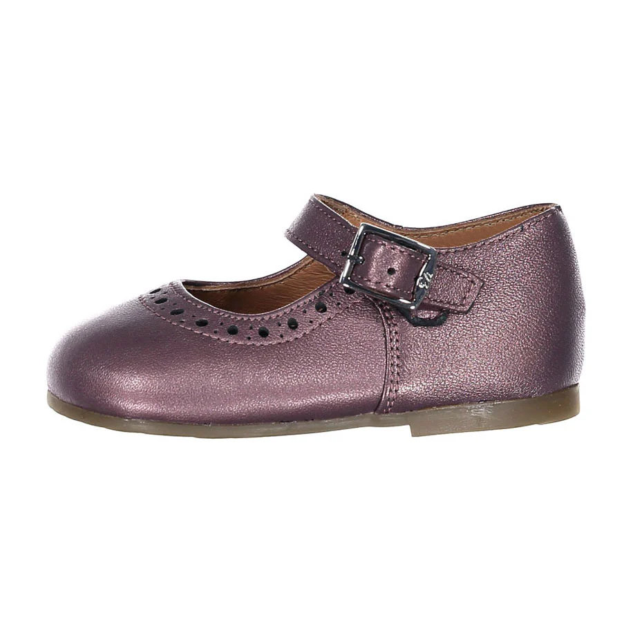 Papanatas Lavender Metallic Buckle Baby Shoe - Image 2