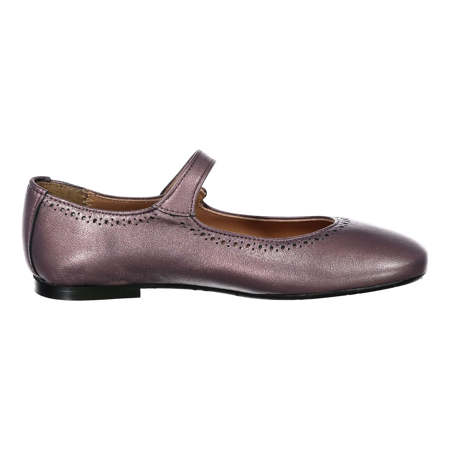 Papanatas Lavender Metallic Dot Detail Mary Janes - Image 3