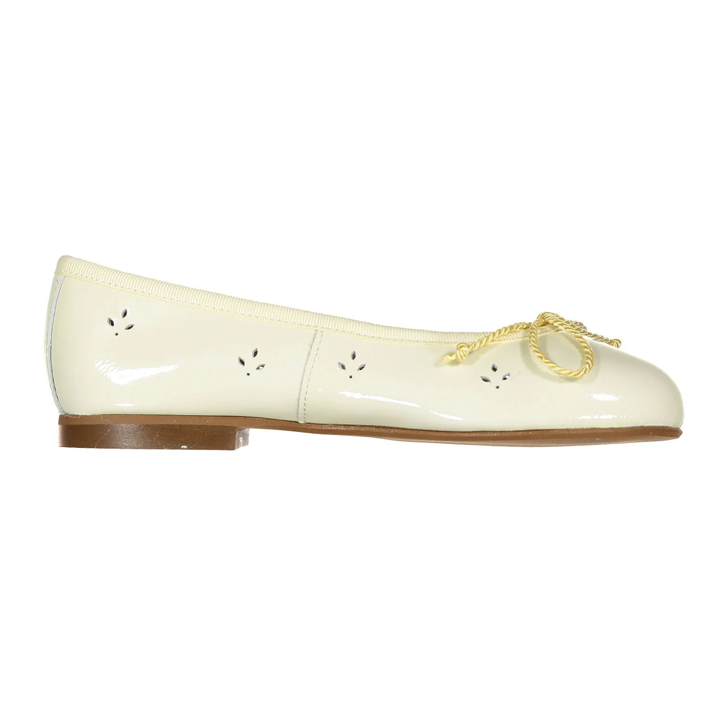 Papanatas Lemon Eyelet Ballet Flat - Image 3