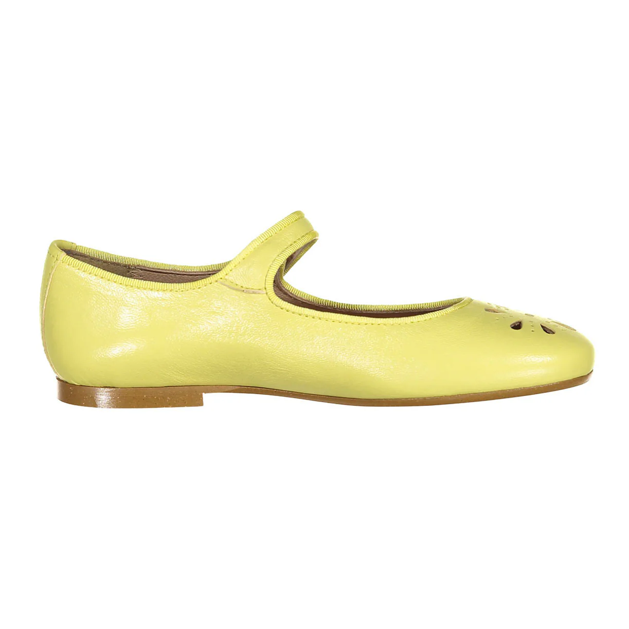 Papanatas Lemon Openwork Front Mary Janes - Image 3