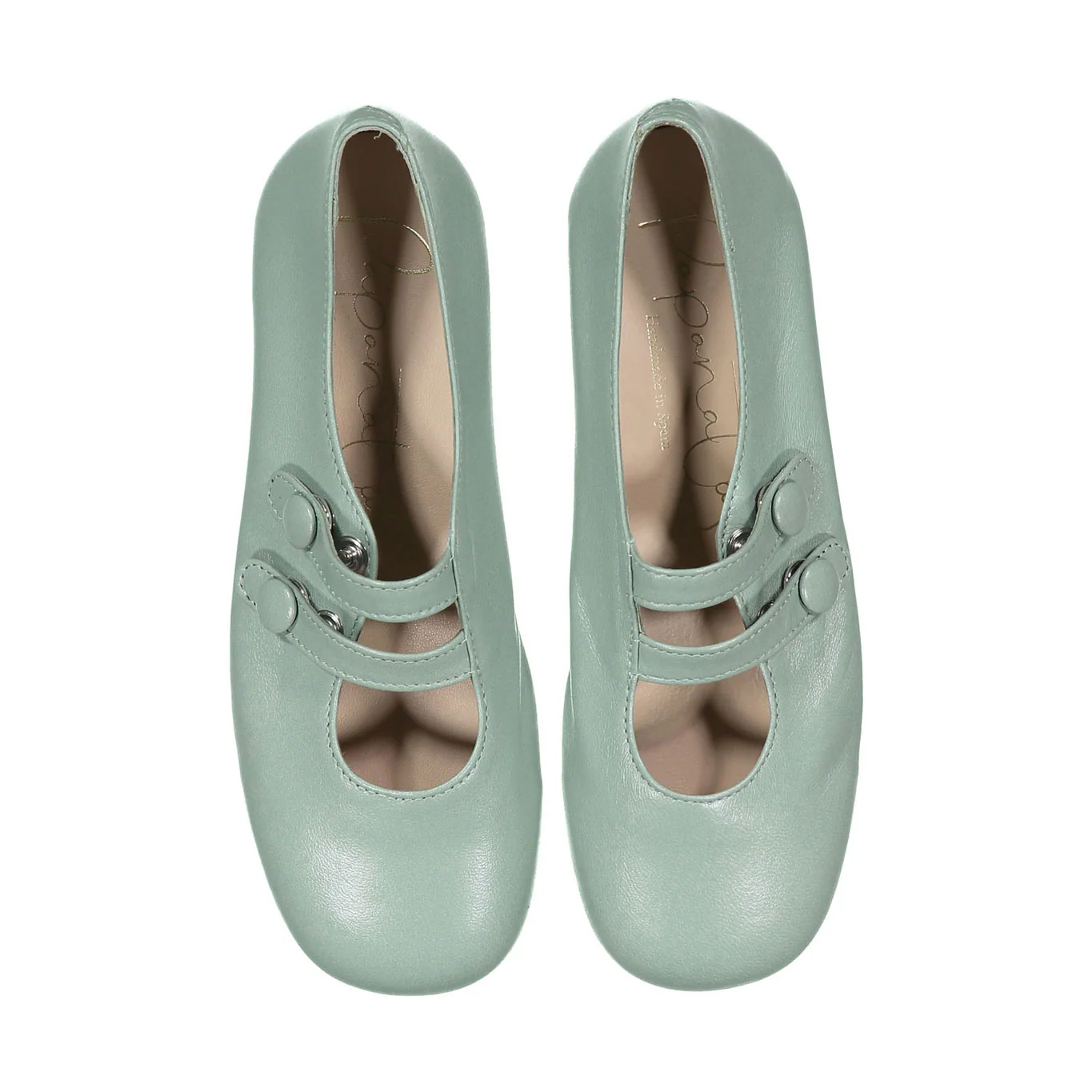 Papanatas Mint Double Strap Mary Jane