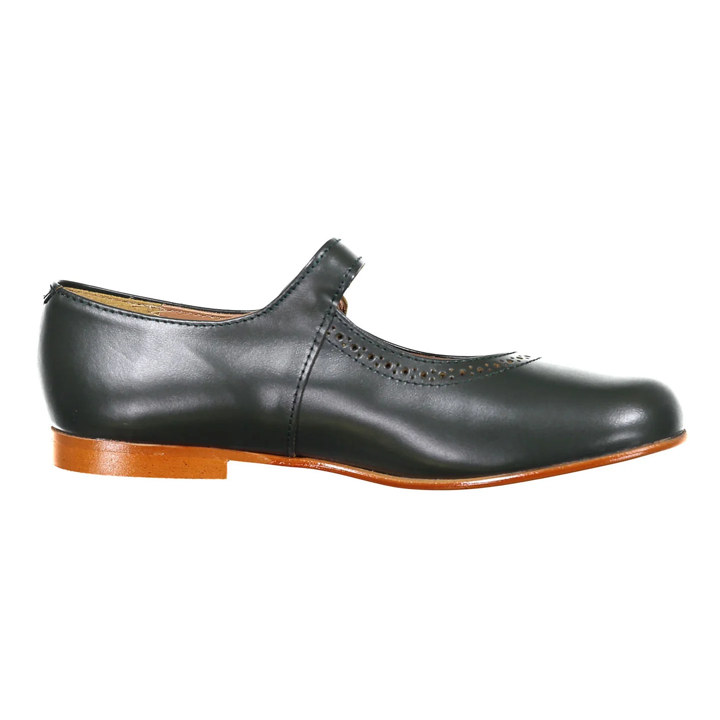 Papanatas Forest Green Old School Buckle Mary Janes - Image 3