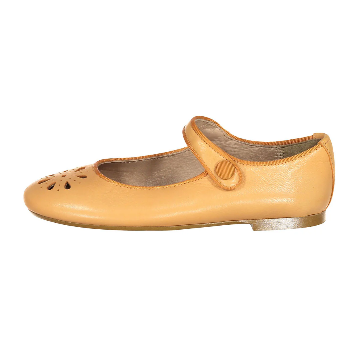 Papanatas Peach Openwork Front Mary Janes - Image 2