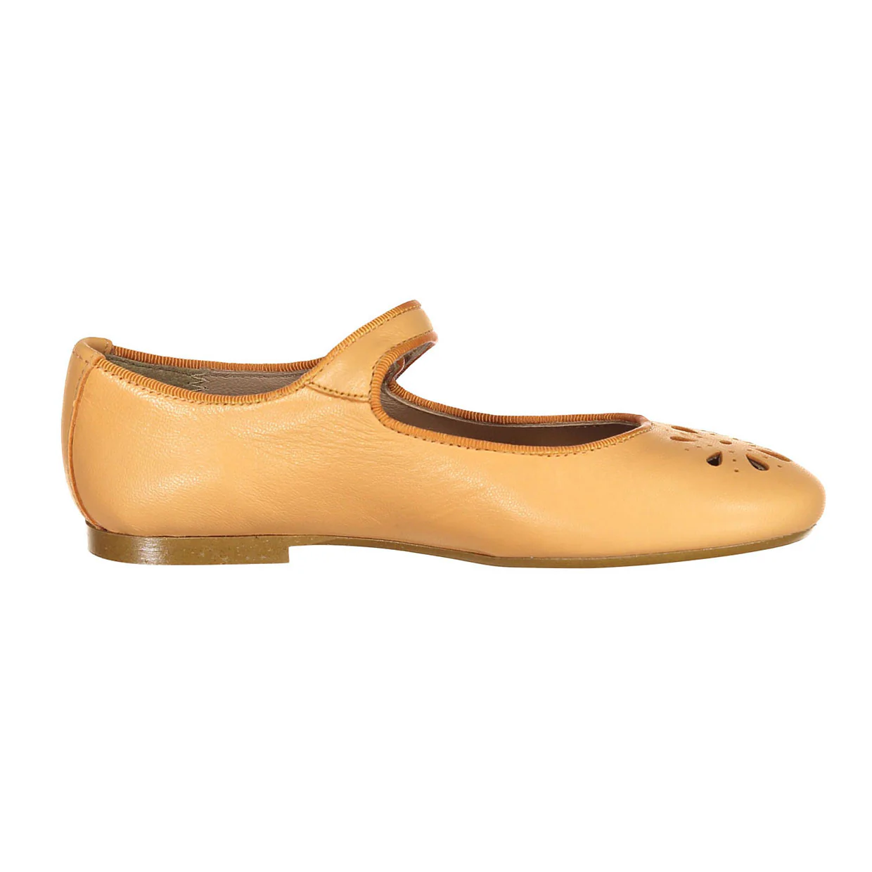 Papanatas Peach Openwork Front Mary Janes - Image 3