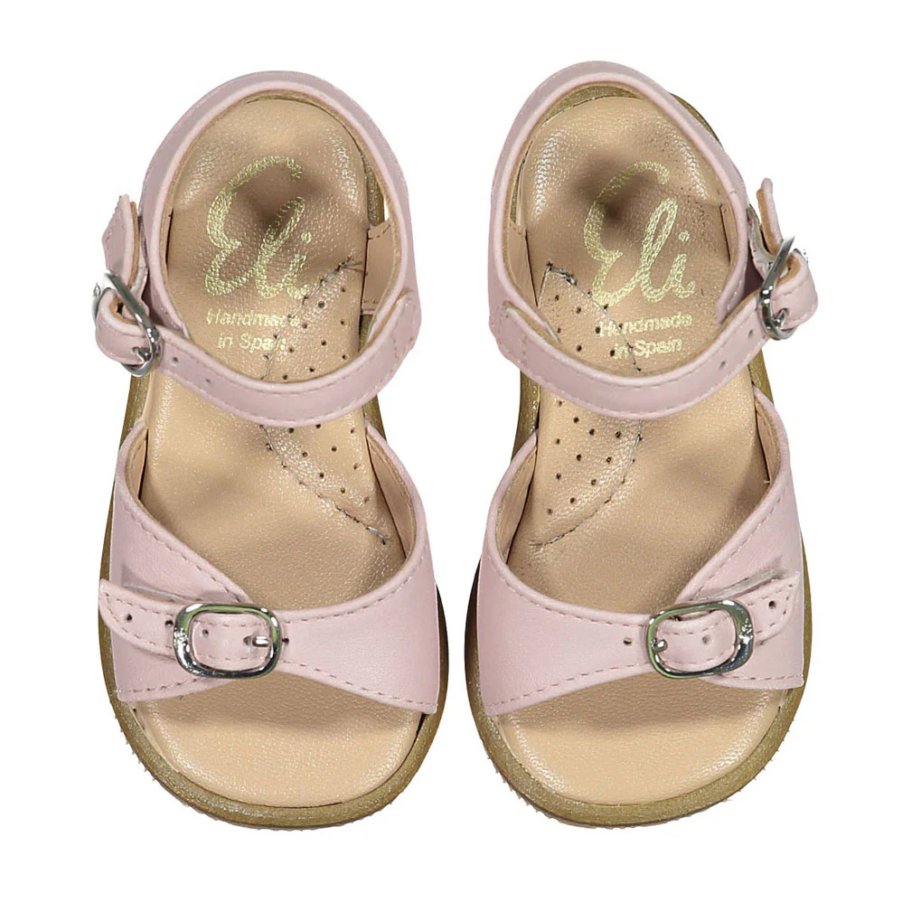 Papanatas Pink Double Buckle Baby Sandal