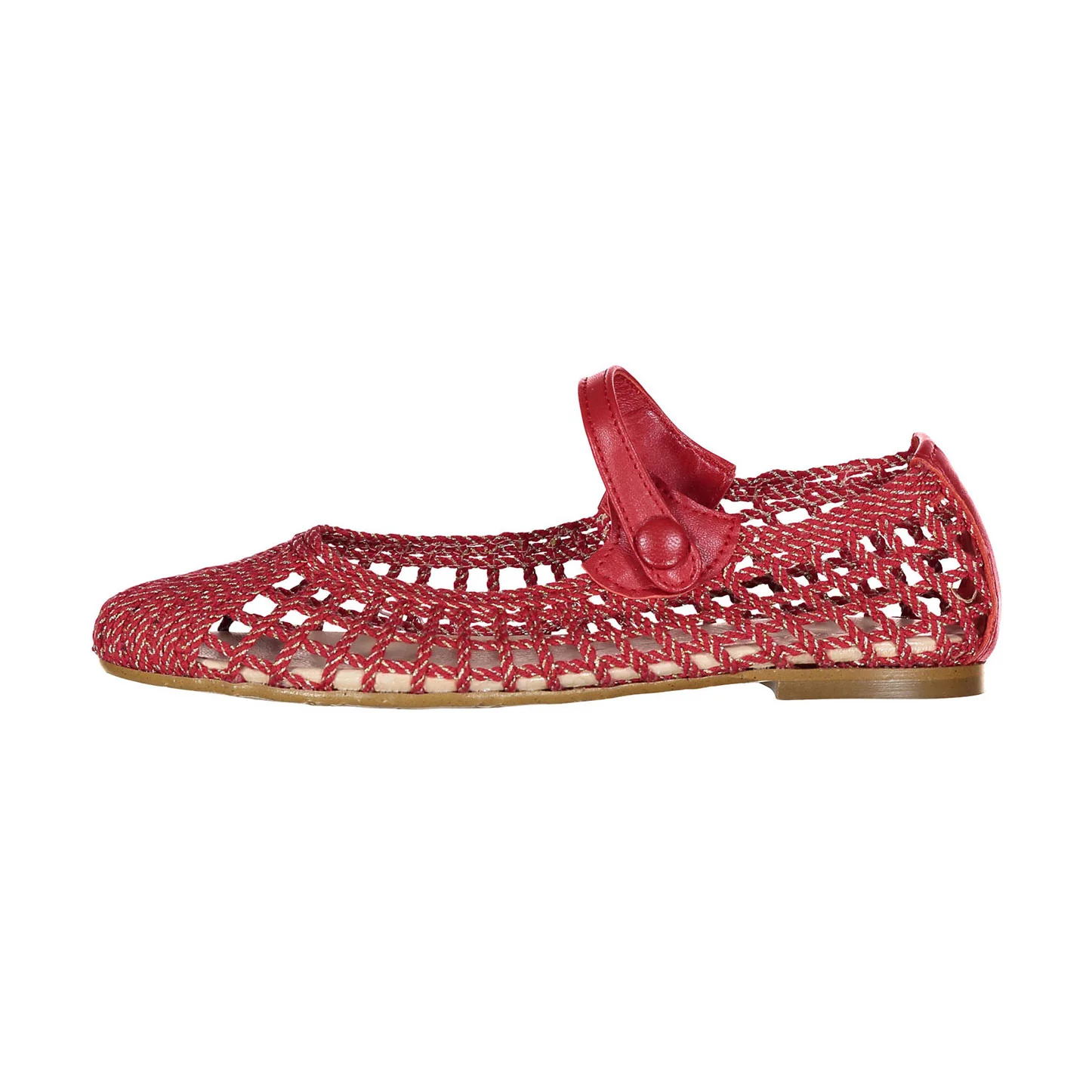 Papanatas Red Woven Mary Jane - Image 2