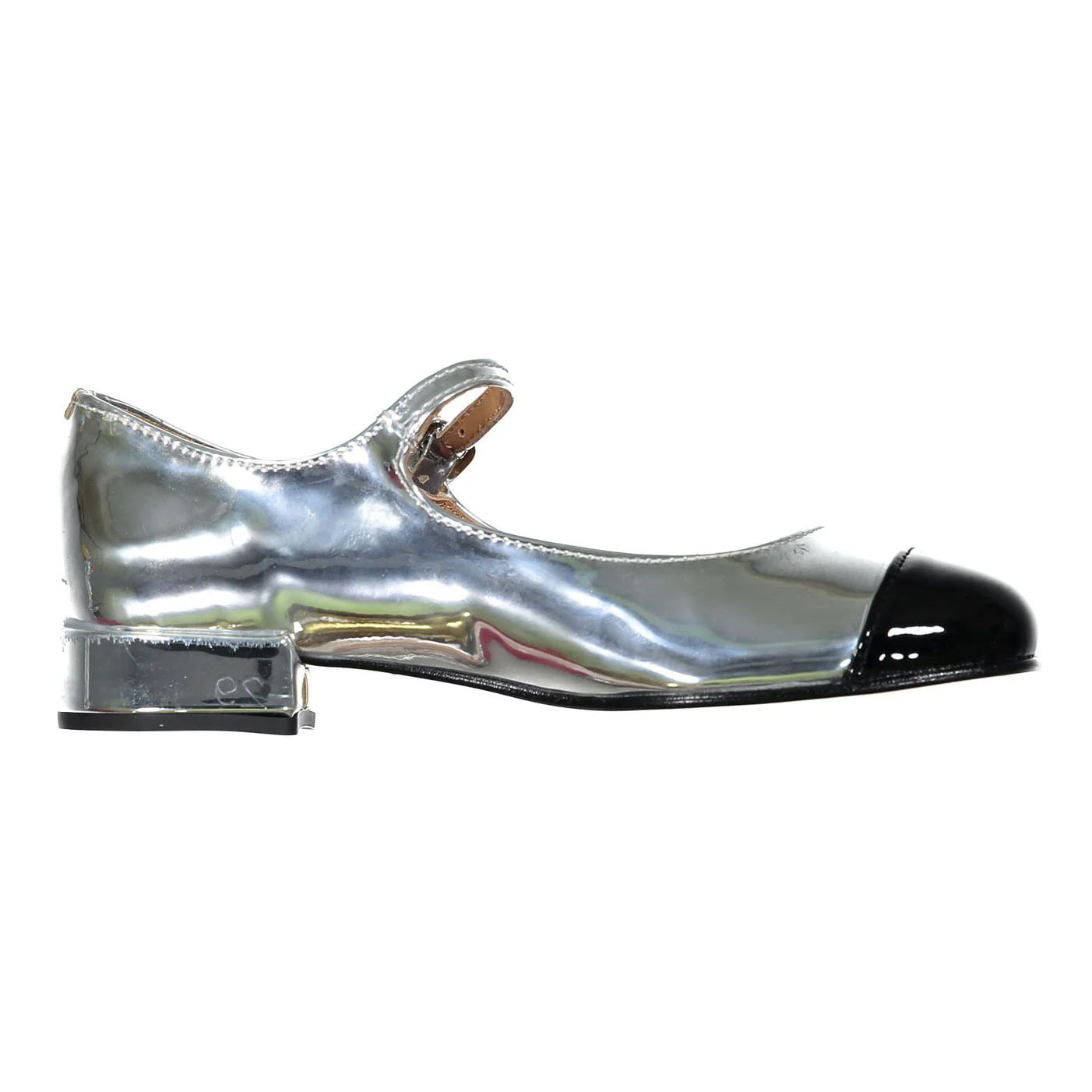 Papanatas Silver/Black Mary Janes - Image 3