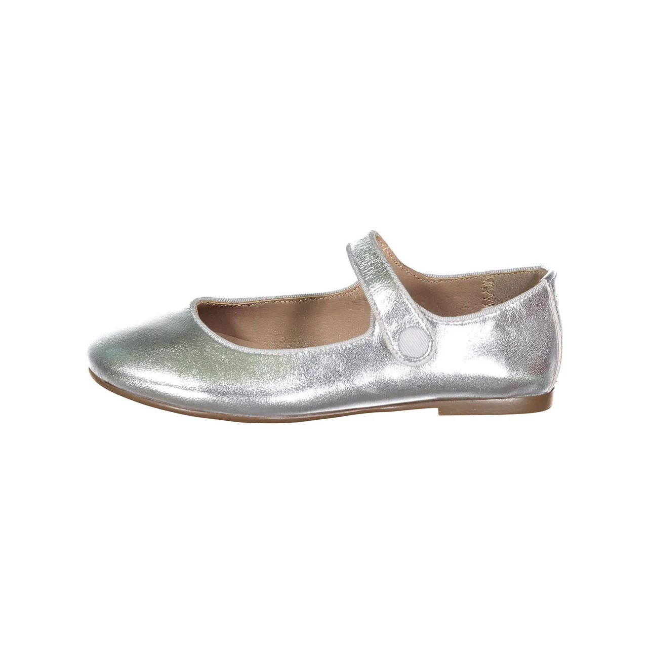 Papanatas Silver Metalic Mary Janes - Image 2