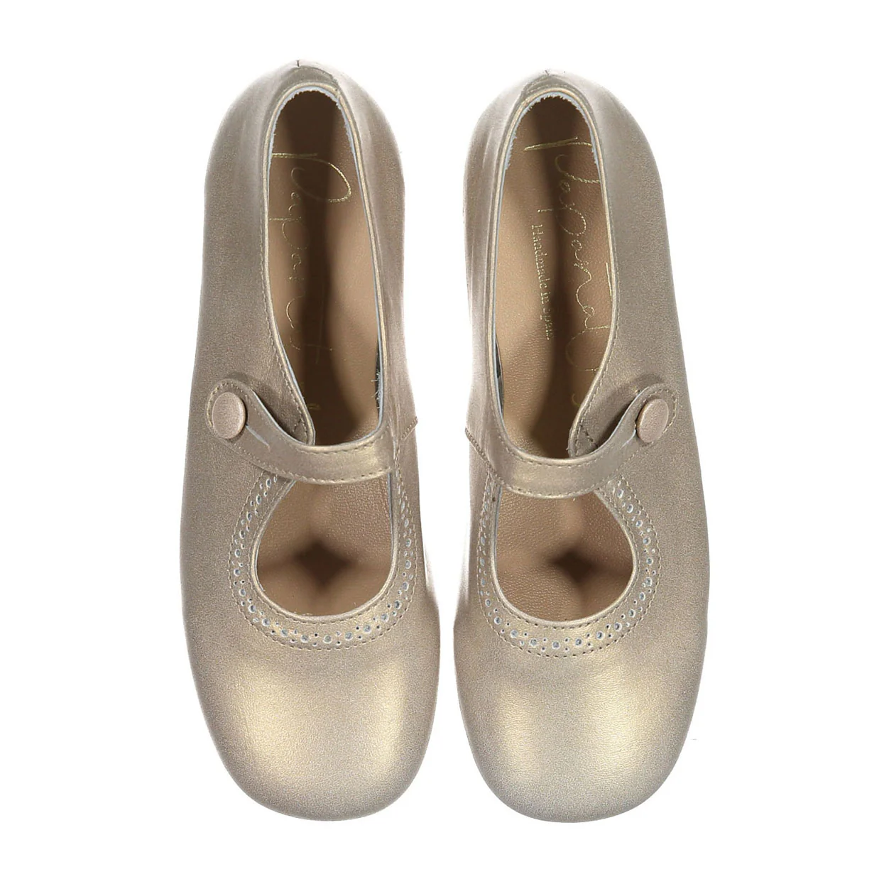 Papanatas Gold Old School Mary Janes