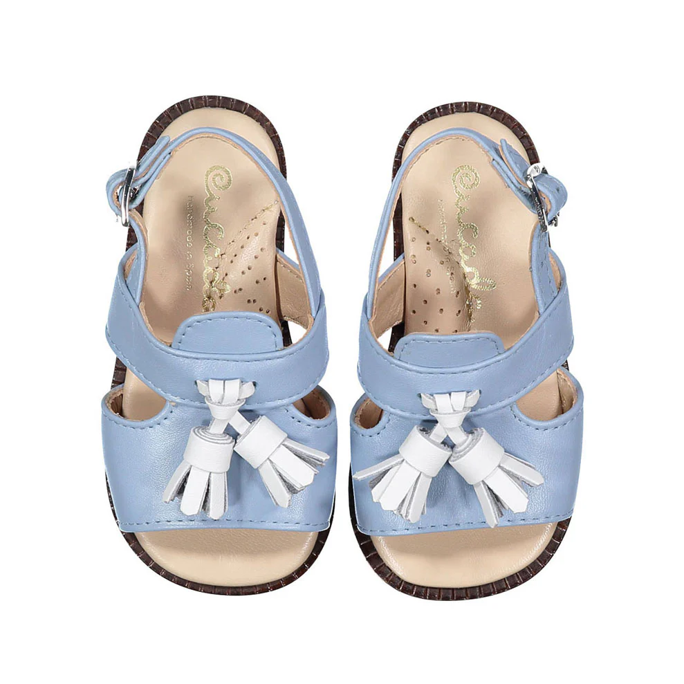 Papanatas Sky Blue Tassel Baby Sandel