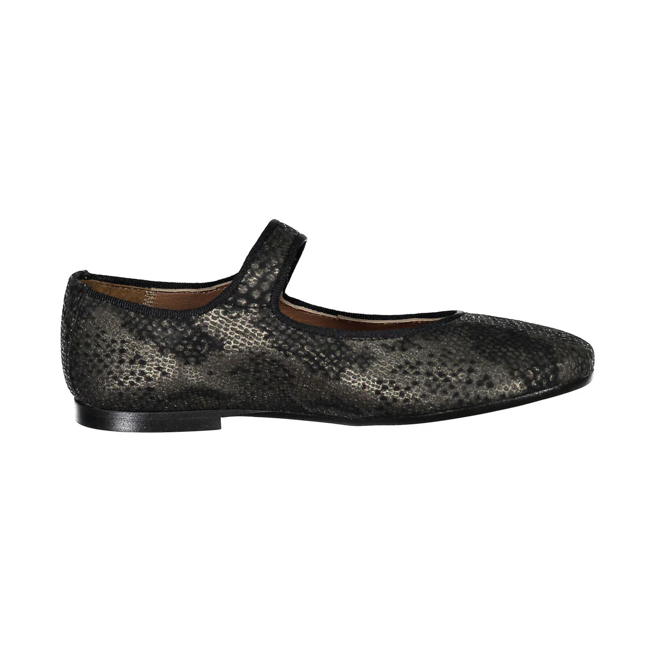 Papanatas Black Snake Detail Button Mary Janes - Image 3