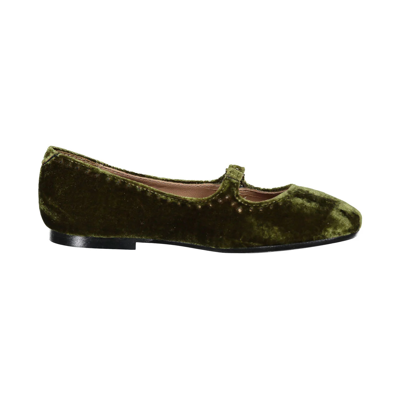 Papanatas Green Velvet Low Cut Mary Janes - Image 3