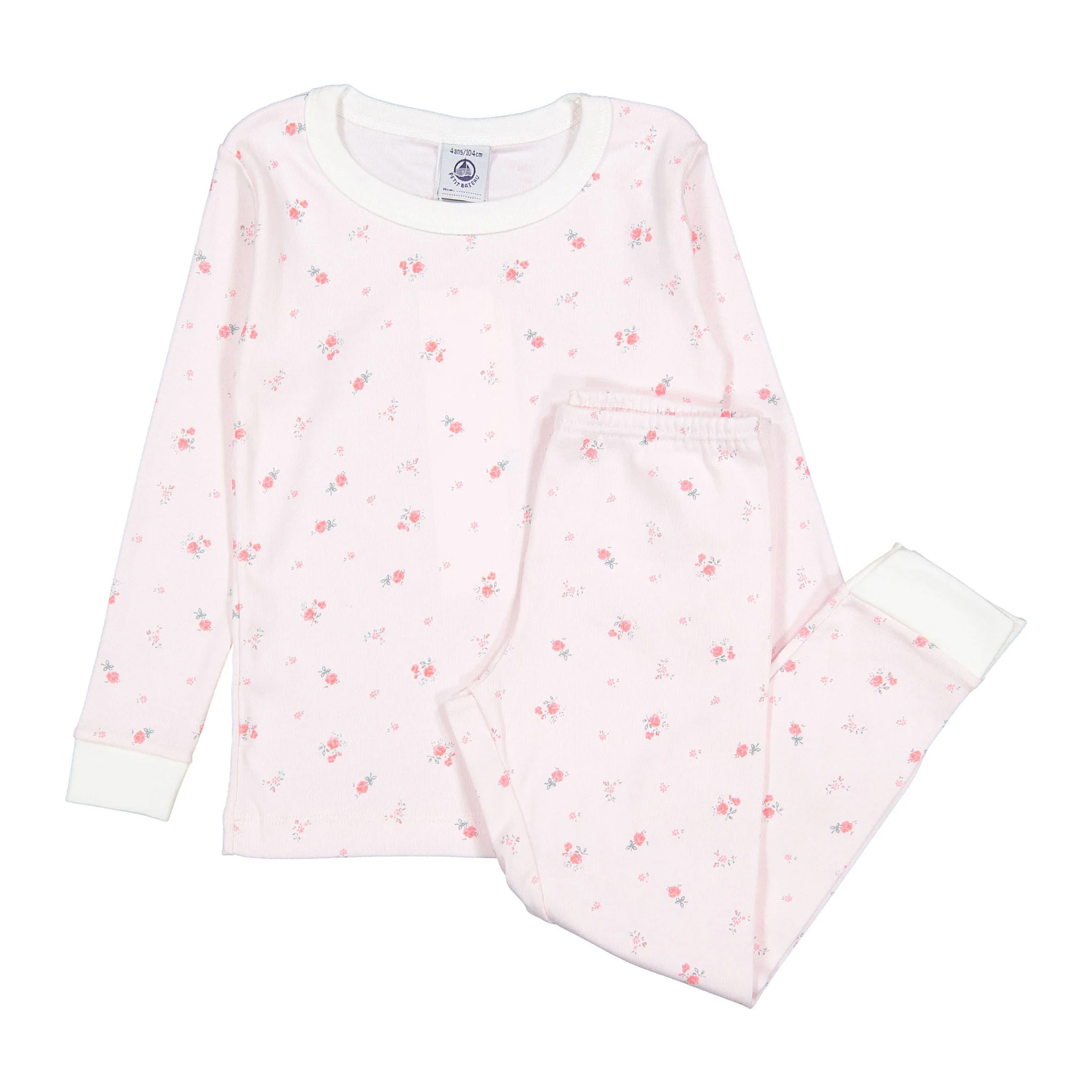 Petit Bateau Pink Floral Pajamas