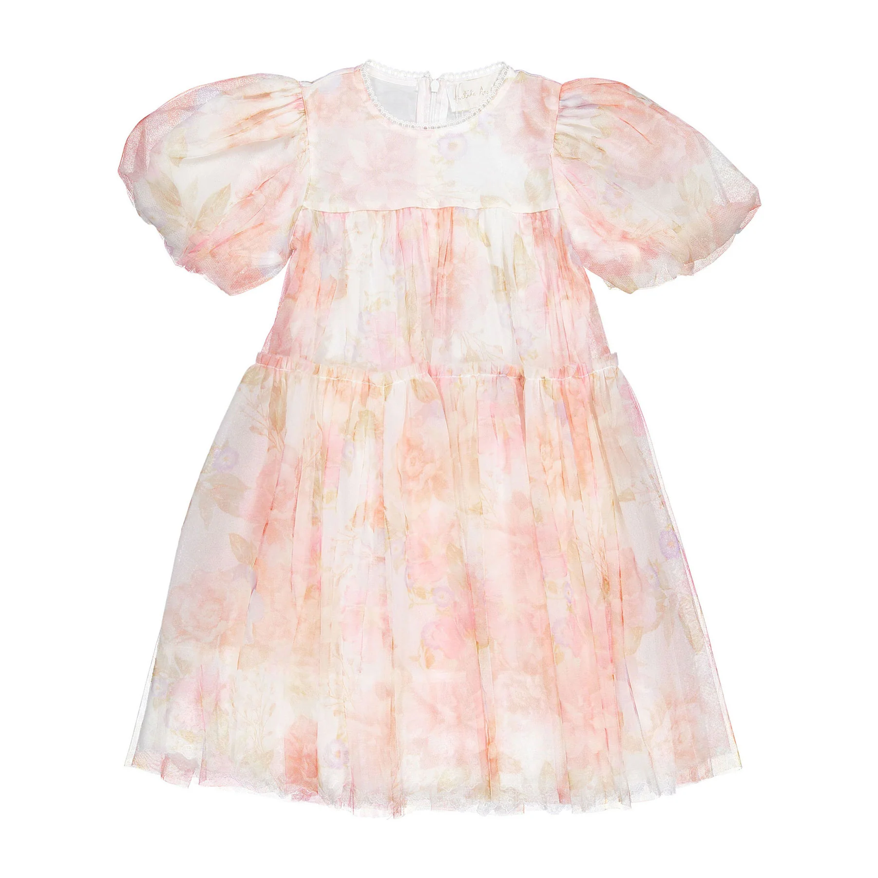 Petite Amalie  Delicate Bouquet Tulle Dress