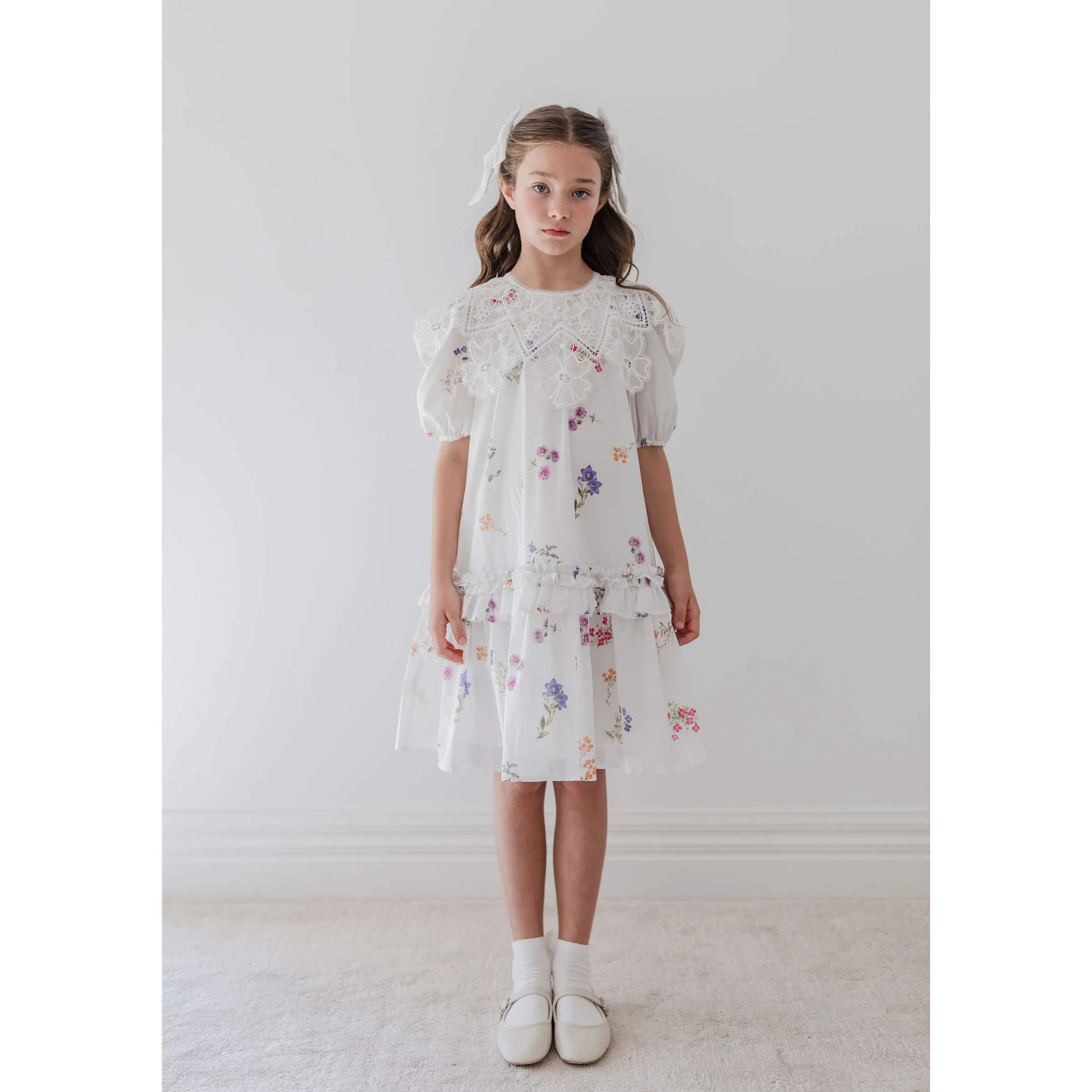 Petite Amalie Floral Sketch Collar Dress - Image 2