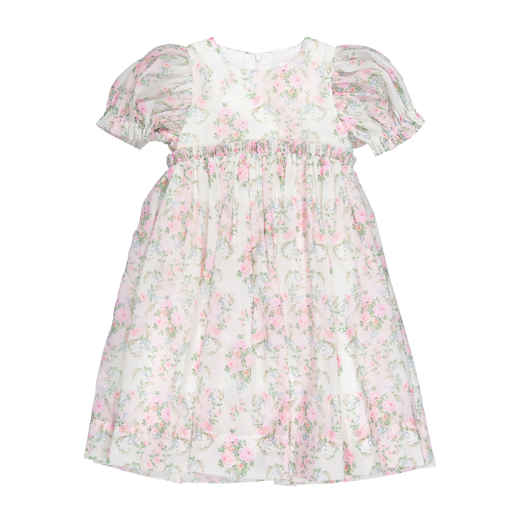 Petite Amalie  Vintage Wallpaper Organza Dress