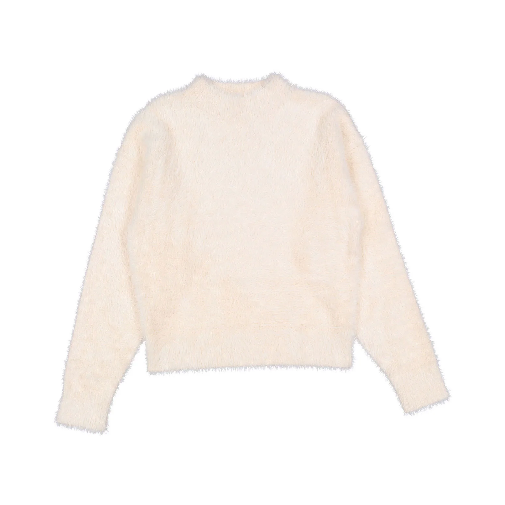 Petite Gold Cream Fluffy Sweater