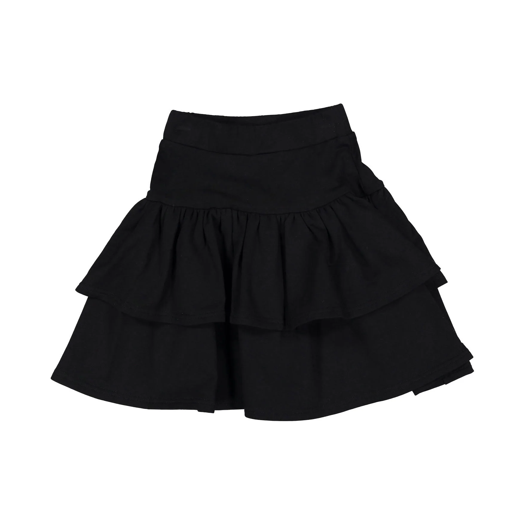 Petite Pink Black Double Layer Sweat Skirt