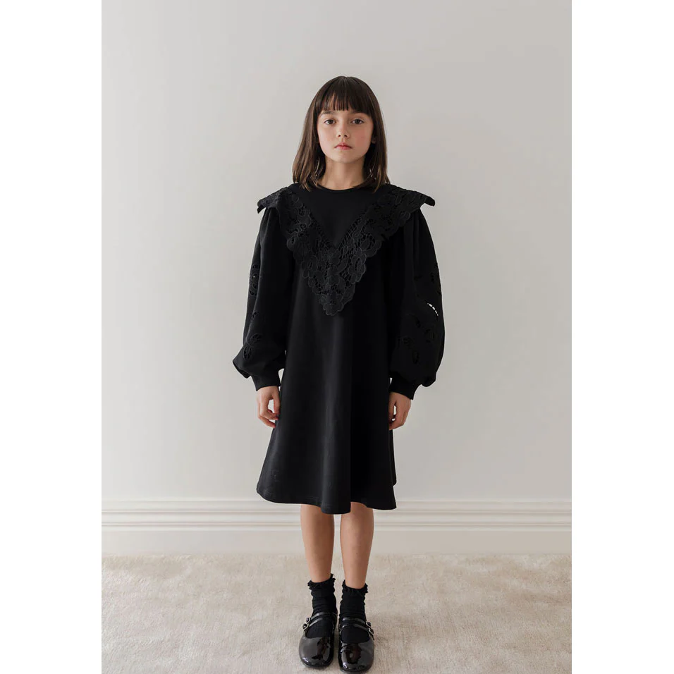 Petite Pink Black Terry Cut Out Sweat Dress - Image 2