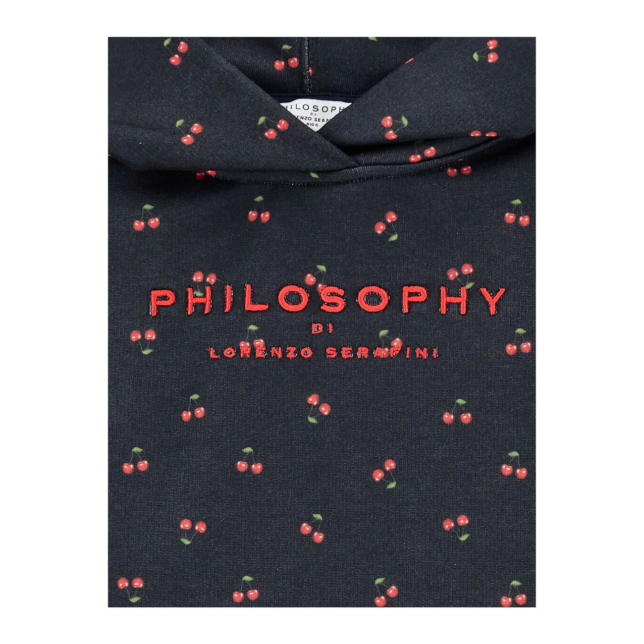 Philosophy Black Hooded  Sweatshirt Dress - Image 3