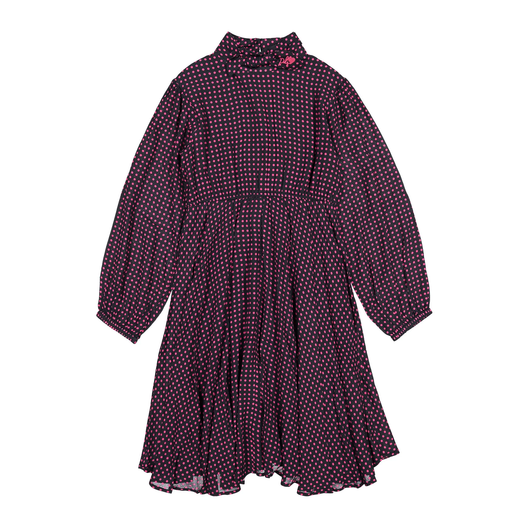 Philosophy Black long Sleeve Dotted Dress