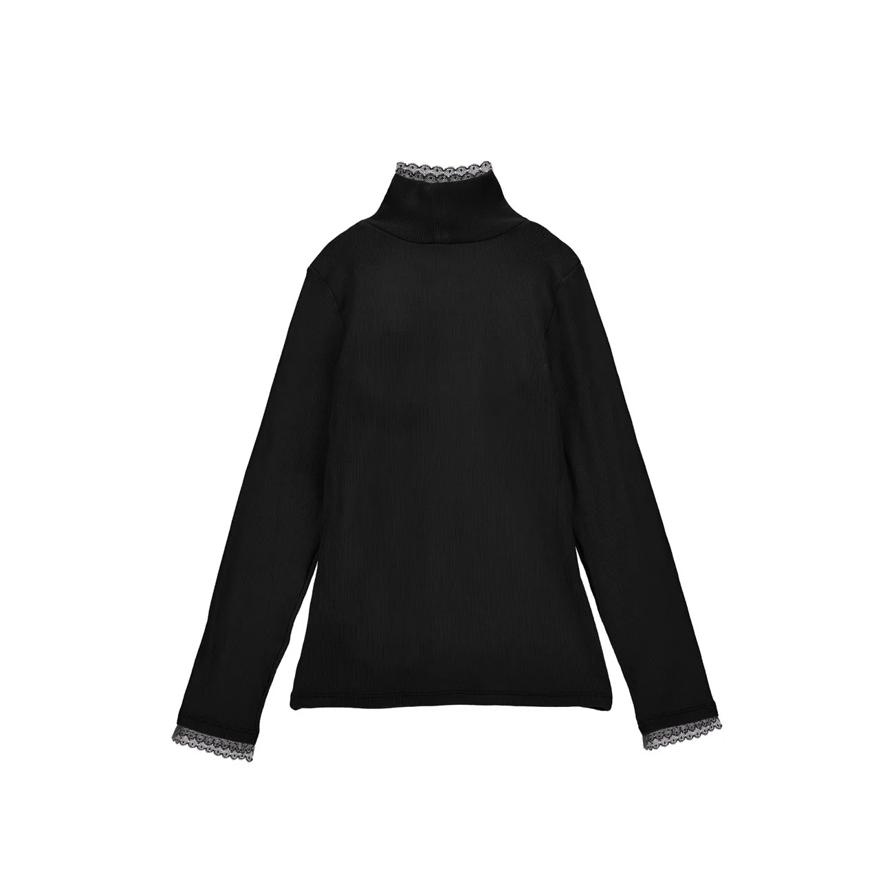 Philosophy Black Turtleneck Rib Tee - Image 2