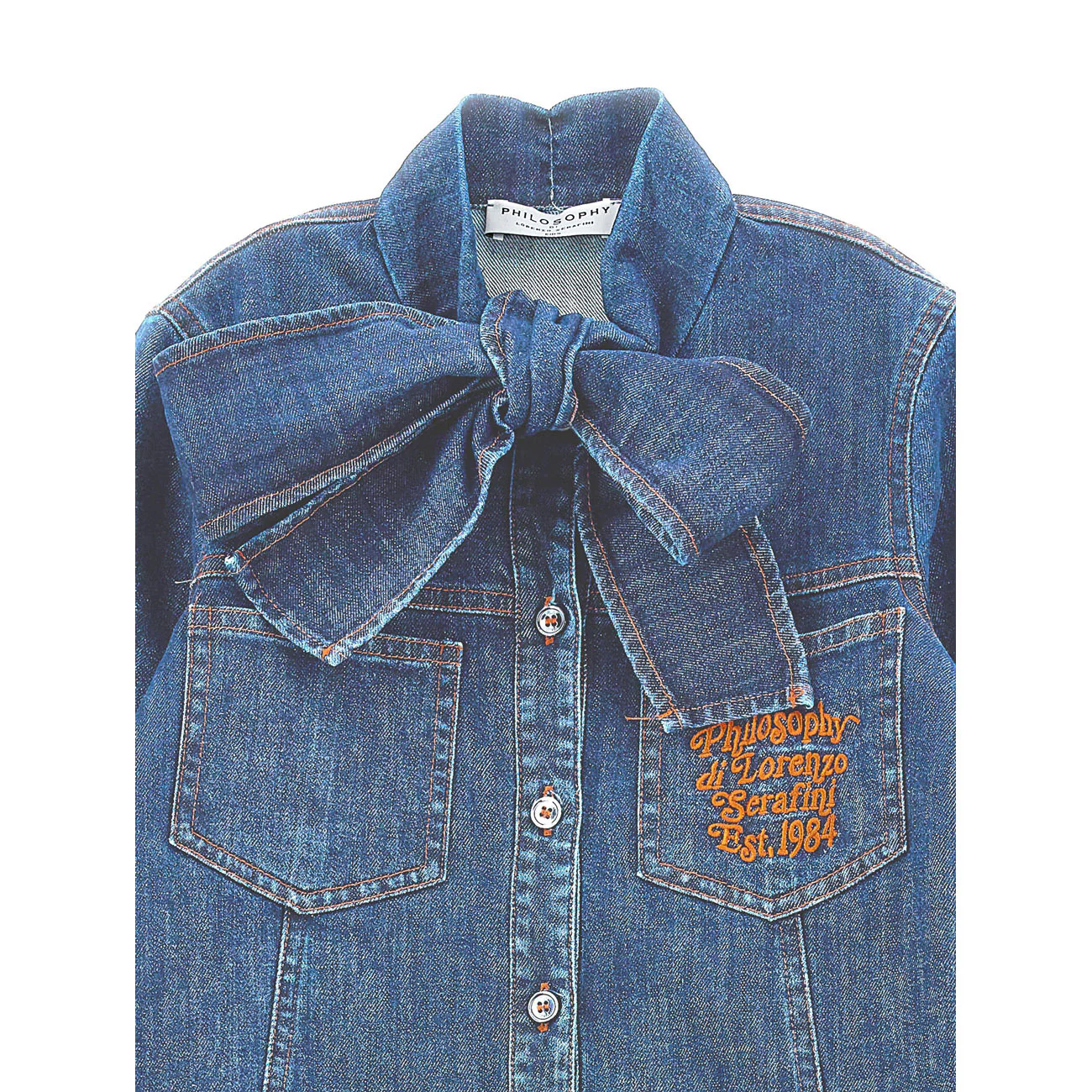 Philosophy Bleach Blue Denim Dress - Image 3