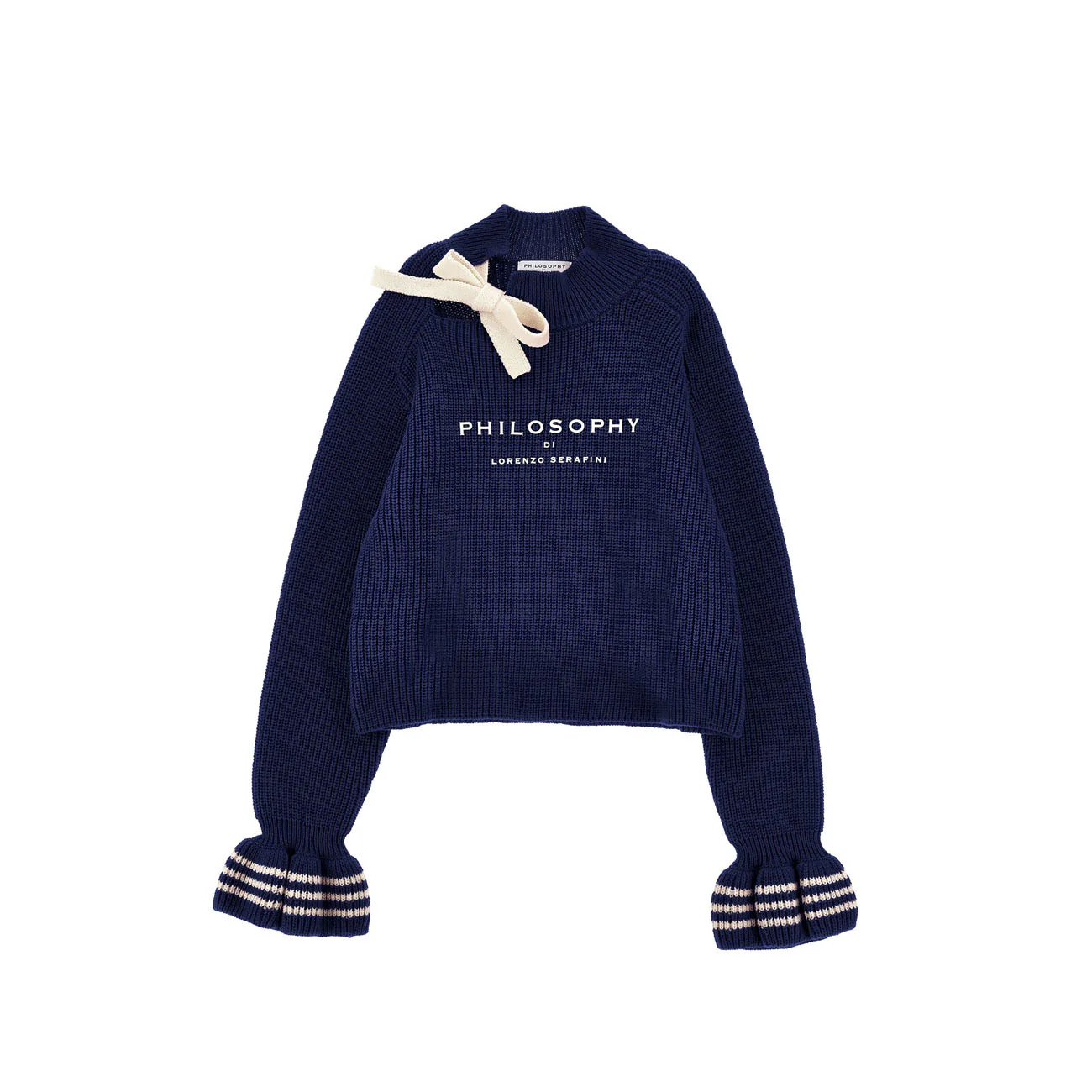 Philosophy Blue Bow Sweater