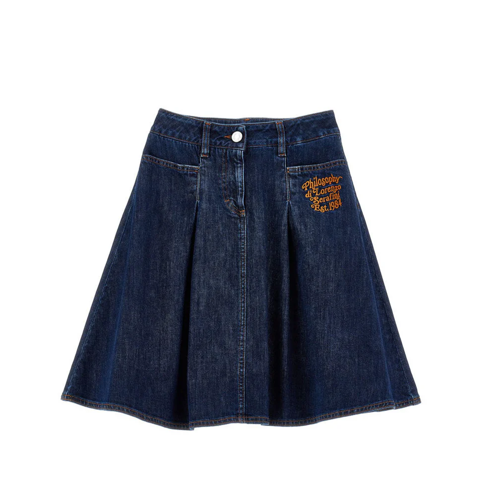 Philosophy Blue Denim Skirt