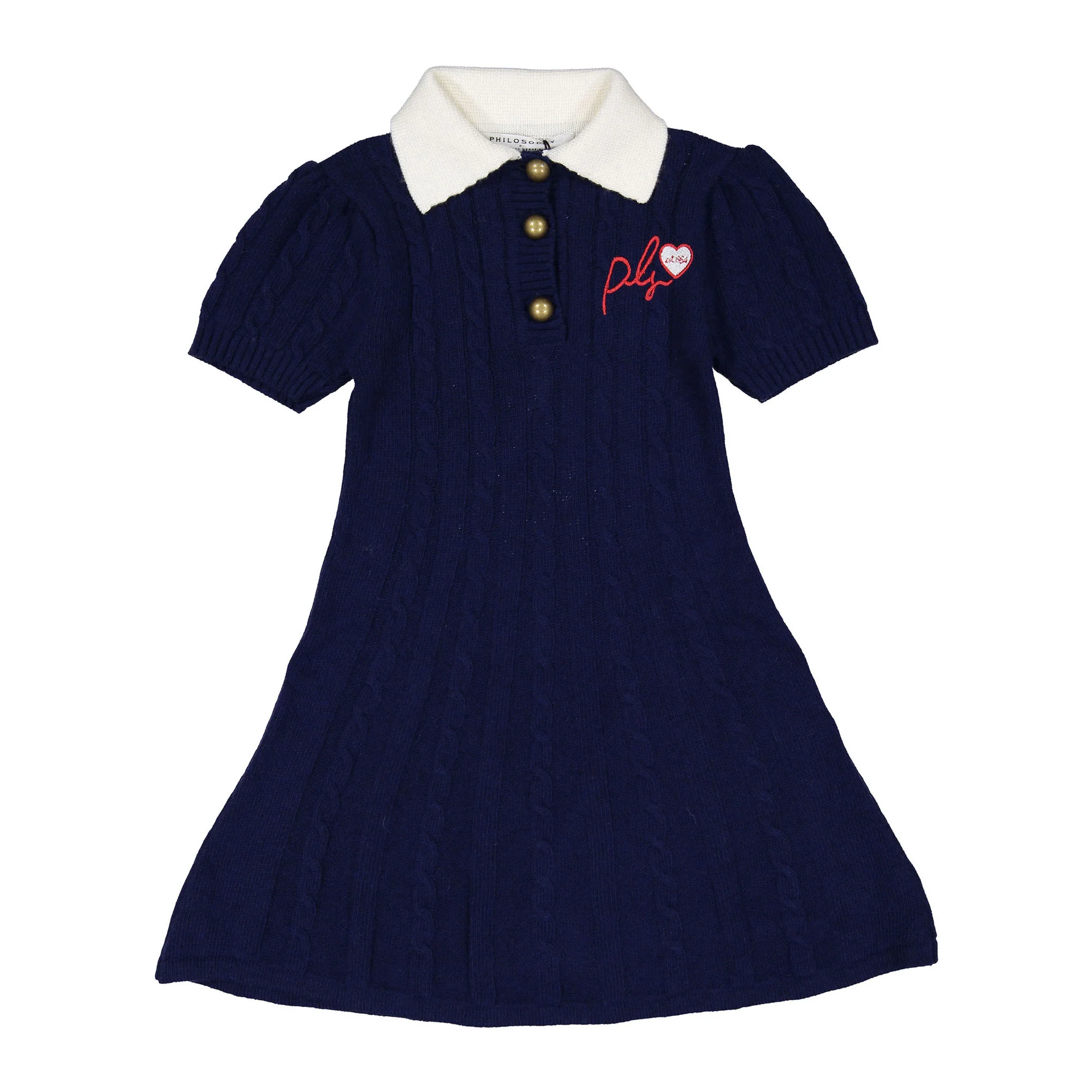 Philosophy Blue Short Sleeve Knit Dress