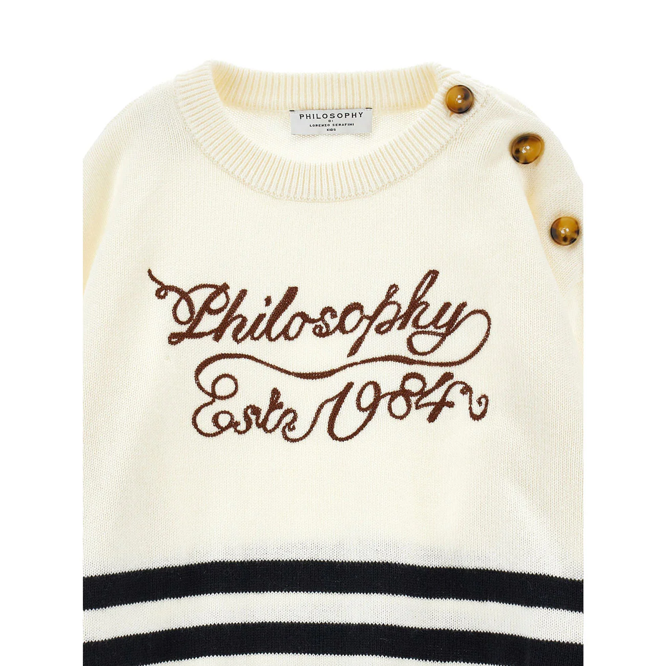 Philosophy Cream/Black Long Sleeve Pullover - Image 3