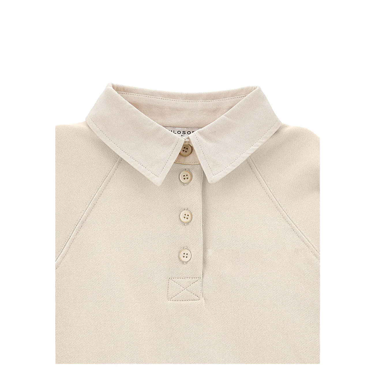 Philosophy Cream Long Sleeve Polo Sweatshirt - Image 3
