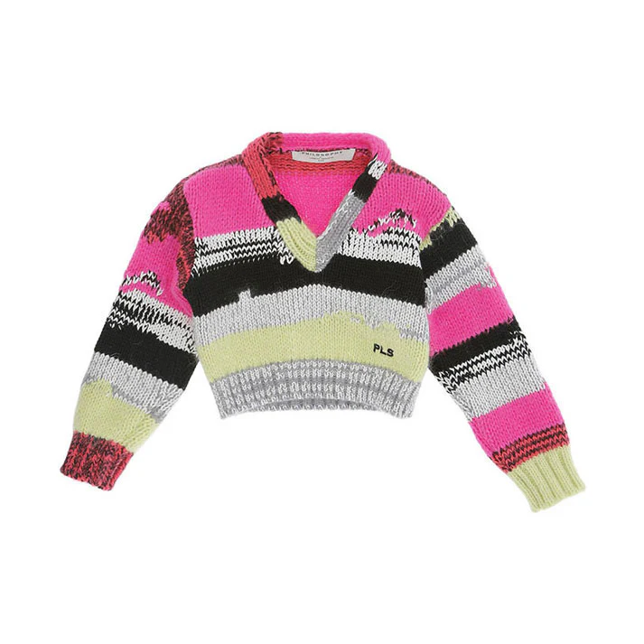 Philosophy Multicolor Long  Sleeve Pullover