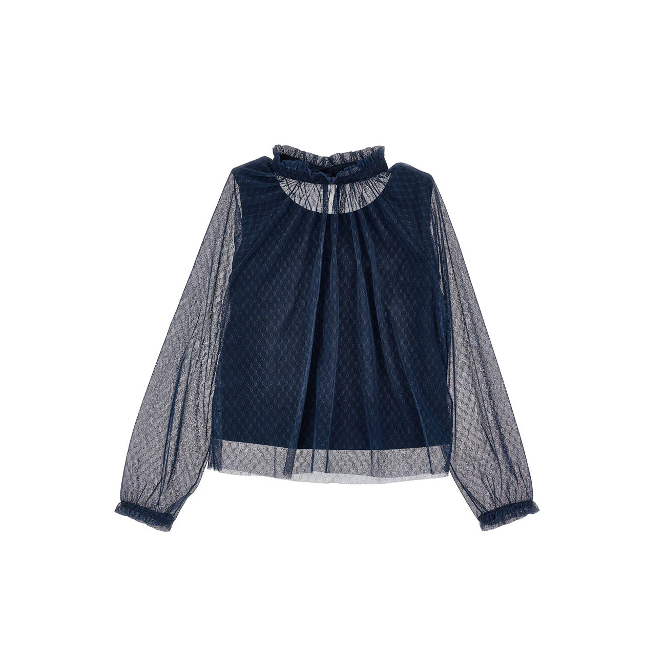 Philosophy Navy Tulle Blouse