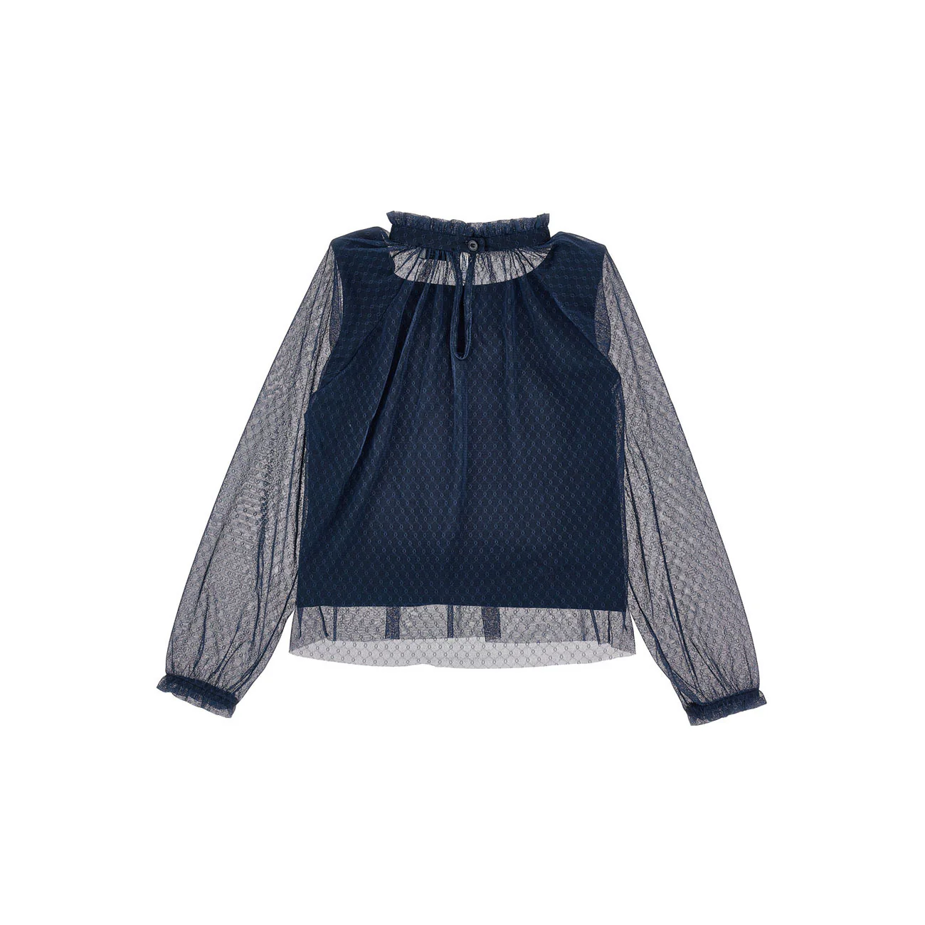 Philosophy Navy Tulle Blouse - Image 2