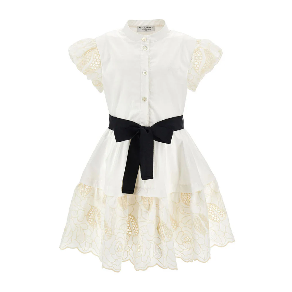 Philosophy Off White Embroidered Dress