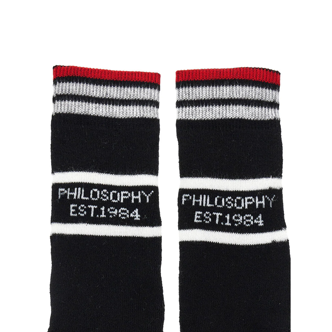 Philosophy White Black Pack Of 2 Socks - Image 4