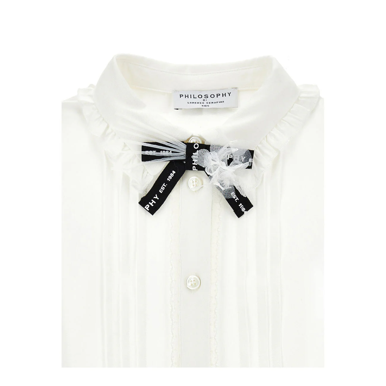 Philosophy White Bow Blouse - Image 3