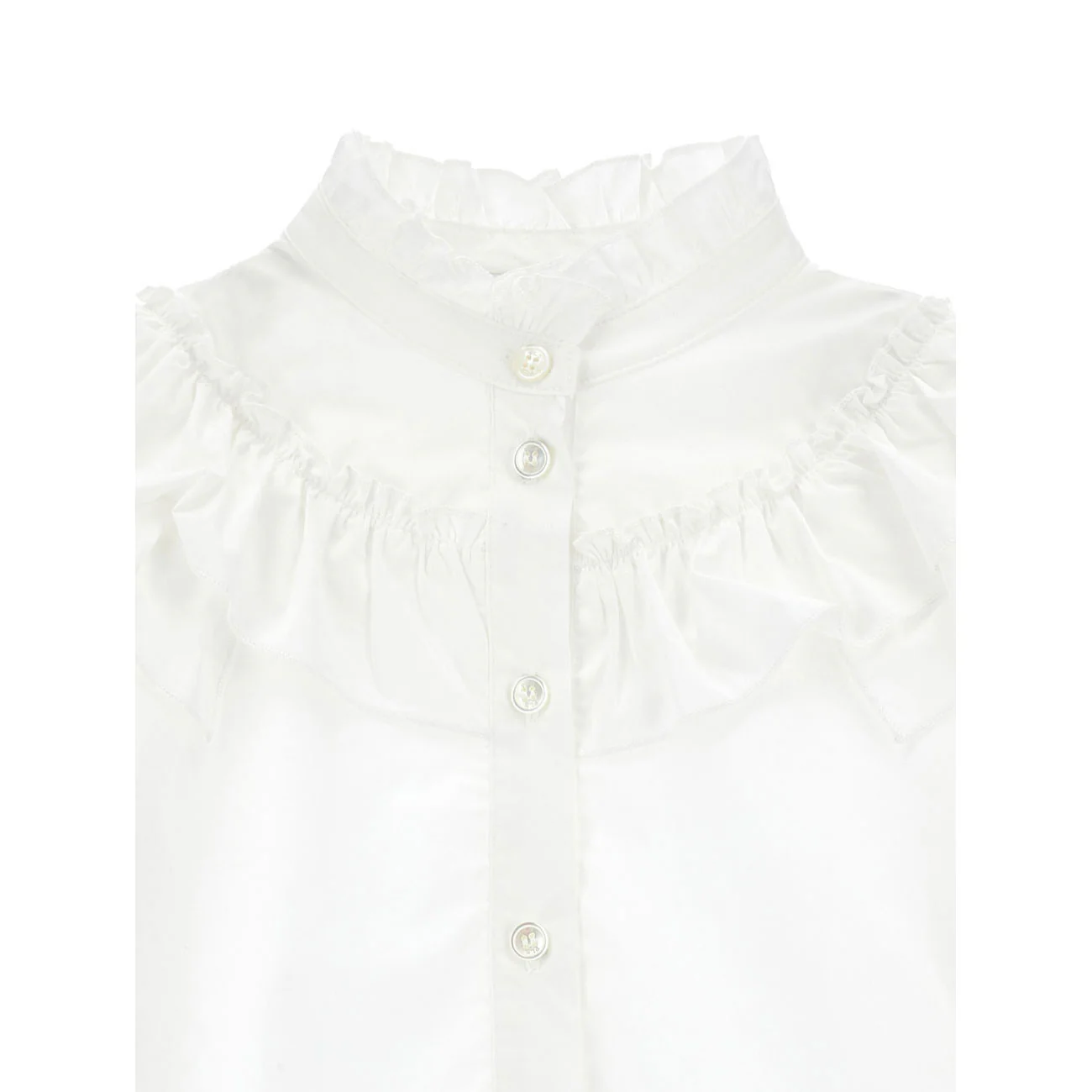 Philosophy White Ruffles Blouse - Image 3
