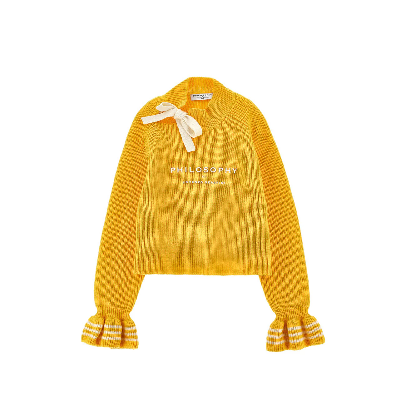 Philosophy Yellow Bow Sweater