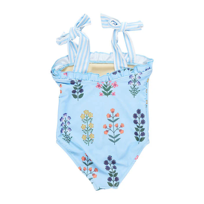 Pink Chicken Blue Bell Field Floral Hero Suit - Image 3