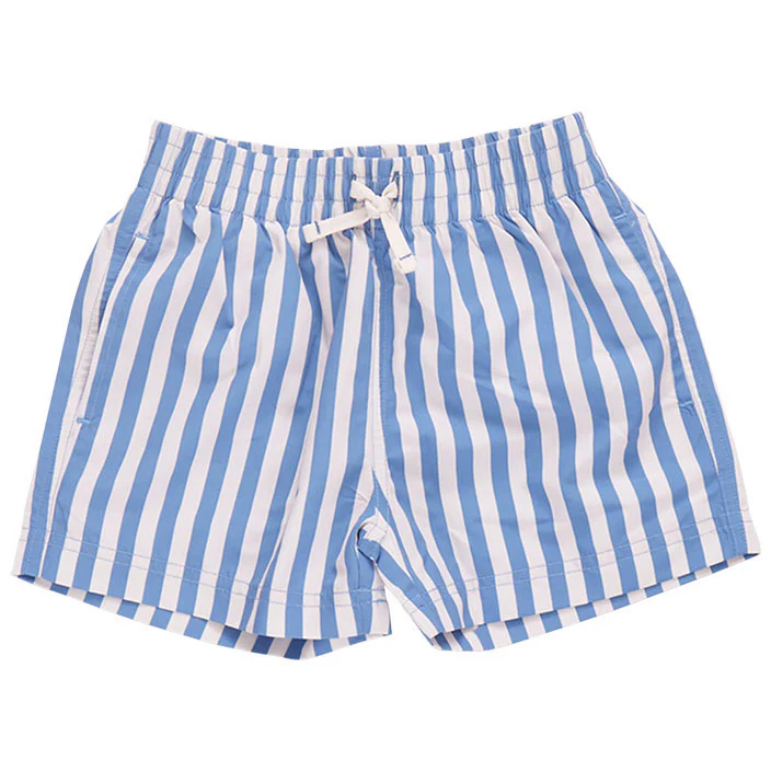 Pink Chicken Blue Stripe Swim Trunk