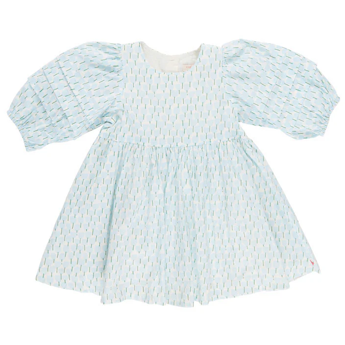 Pink Chicken Blue Tulips Brooke Dress