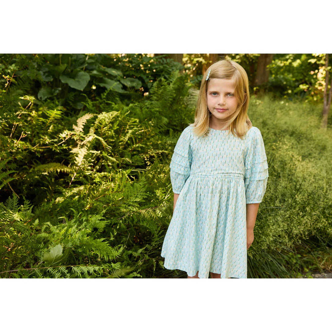 Pink Chicken Blue Tulips Brooke Dress - Image 2