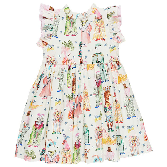 Pink Chicken Circus Animals Leila Dress - Image 3