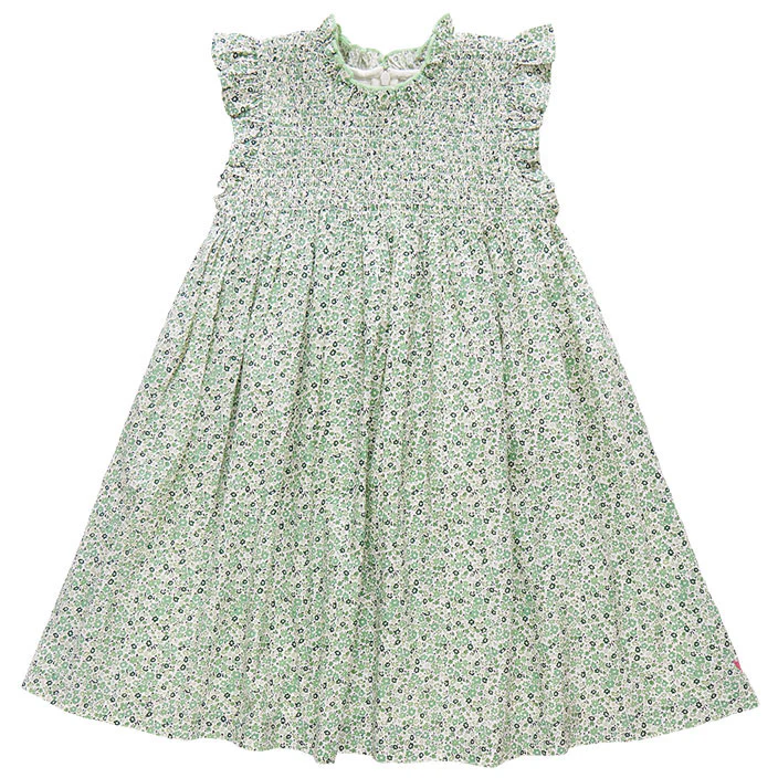 Pink Chicken Green Mini Ditsy Stevie Dress